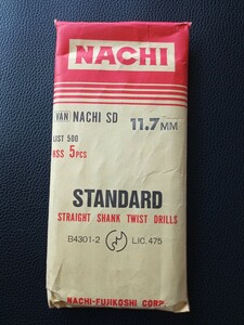 NACHI ナチ 不二越◆HSSスタンダード ストレートシャンク SD鉄工用ドリル 11.7mm×5本