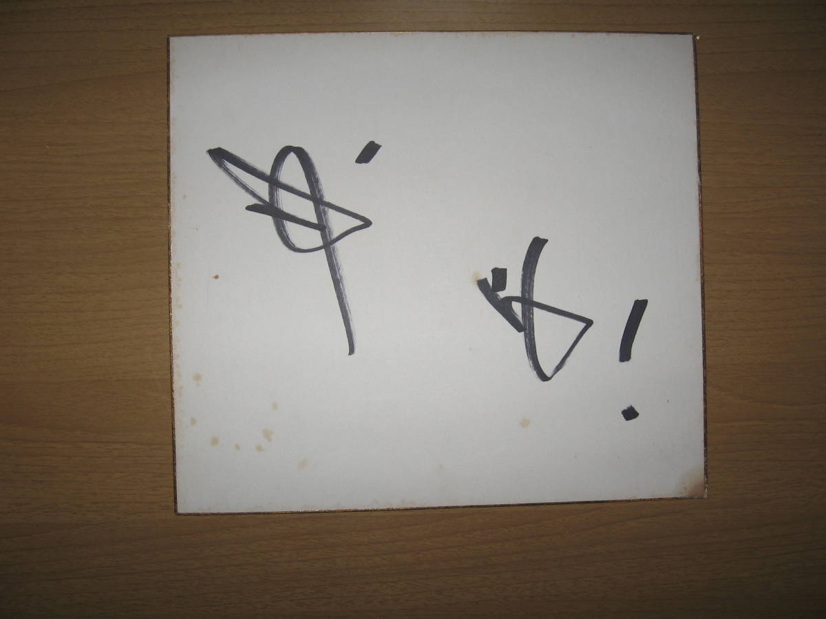 [Handgeschriebenes, signiertes Farbpapier] Yoichi Hayashi ●Kostenloser Versand●Leichte Flecken an den Ecken, Promi-Waren, Zeichen