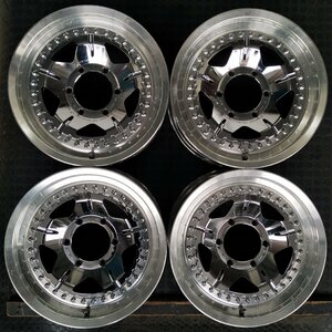 管理番号：Ｓ9-5【4本価格】【16×7J 6x139.7 ET+25 ハブ112】RAYS POWER VOLK・ハイエース プラド ハイラックス等・店頭直接引取可能