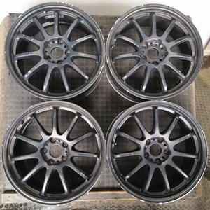 管理番号：S9-54【4本価格】【18x7.5J 5x112 ET+47 ハブ66.5】ワークWORK EMOTION 11R・直接引取可能・下取り可能