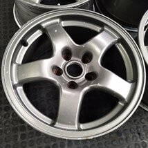 管理番号：Ｓ9-181【４本価格】【16x8J 5x114.3 ET+30 ハブ66】NISSAN日産純正・R32 GTR等・店頭直接引取可能・下取り可能_画像6