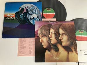 【日本盤2枚セット】ELP Emerson, Lake & Palmer / タルカス TARKUS(71年2nd P-8133)/TRILOGY(72年4th P-10113) ATLANTIC,MANTICORE,