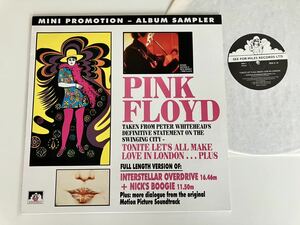 【91年仏盤/美品】Pink Floyd/ Tonite Let's All Make Love〜ALBUM SAMPLER/ Interstellar Overdrive+Nick's Boogie LP SEE FOR MILES SEA4