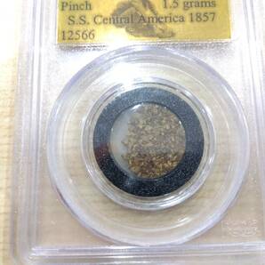 23.13.1013【未使用品】California Gold Rush カリフォルニアゴールドラッシュ 砂金 1.5g スラブ入り COLECTORS UNIVERSE 鑑定品の画像3