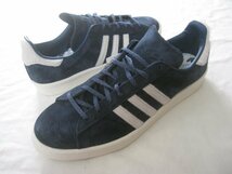 未使用adidasアディダスオリジナルスCAMPUS80’sキャンパス80s ネイビー 希少な大きいサイズUS12(30.0)　スエード ハラコ_画像1