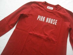 ピンクハウスPINKHOUSE 長袖Tシャツ/ロンT M 赤 ロゴ