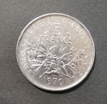 フランス　古銭　5フラン3枚_画像4