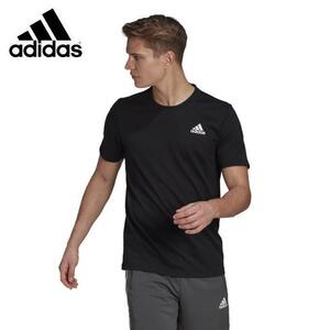 【新品タグ付き】adidas アディダス★吸汗速乾 半袖Ｔシャツ★BG979★2,739円の品【XOサイズ】黒