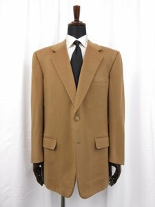 美品【ギーブス&ホークス GIEVES & HAWKES】カシミア100％ シングル2ボタン ジャケット(メンズ) size44 キャメルブラウン系●17MJ8128●