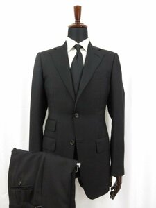 HH super-beauty goods [ Tom Ford TOM FORD] cashmere ×moheya.3 button step return . black plain suit ( men's ) size7-44R black ceremonial occasions *27AAA165