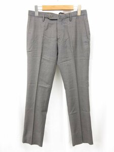 HH 【インコテックス INCOTEX】 SLIM fit SUPER100's パンツ スラックス (メンズ) size44 グレー系 1NT035 ●29MP9072●