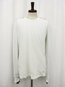 【ドルチェ&ガッバーナ DOLCE&GABBANA】 クルーネックカットソー 長袖Tシャツ (メンズ) sizeM ホワイト ●29MT4871●