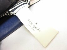 【ケイトスペード kate spade new york】 カラーブロック レザー トートバッグ 2WAYショルダー (レディース) ネイビー系 ●5LG2696●_画像7