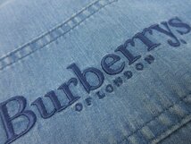 【バーバリーズ BURBERRYS’】BBN27-030-24 ブランドロゴ刺繍 デニム調 ライトコート (メンズ) sizeLY インディゴブルー系 ●17MW2832●_画像7