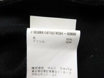 超美品【マルニ MARNI】 CAMAI56Y00TW384 ギャザーショルダー デザインニット セーター 長袖 (レディース) size38 ブラック ●5LN5096●_画像7