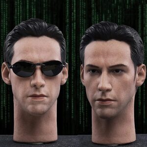 Art hand Auction General Purpose ★ Custom Replacement Head 1/6 Action Figure Young First Generation Keanu ▲ Grasan Neo 12inc Action Figure G176, doll, character doll, custom doll, others