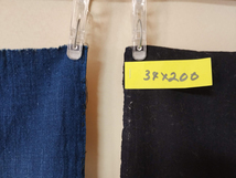 234L 古布 藍染 木綿 無地 浅葱 紺 等 3幅 ふとん皮 natural Indigo dye 着物リメイク 襤褸 ぼろ BORO 刺し子 パッチワーク シーツ 洋服 に_画像9