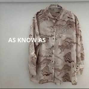 AS KNOW AS サラサラシャツ