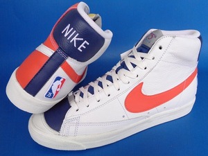 13048■新品 デッド 21年製 NBA NIKE BLAZER MID 77EMB Knicks ナイキ ブレザー ミッド ニックス 白 青 オレンジ 29 cm DD8025-100