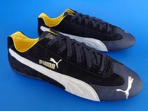 13060■PUMA SPEEDCAT 10th プーマ スピード キャット ドライビング シューズ 黒 白 黄 10周年 28.5 cm 302462-01 ドリフト_画像2