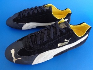 13060■PUMA SPEEDCAT 10th プーマ スピード キャット ドライビング シューズ 黒 白 黄 10周年 28.5 cm 302462-01 ドリフト