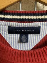 ［TOMMY HILFIGER］トミーヒルフィガー ニット　赤　M Y1781_画像2