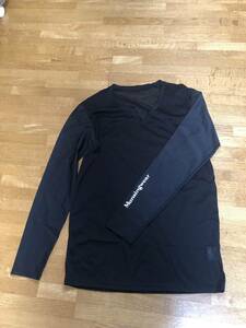 Munsingwear V neck mesh inner L black 