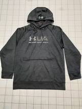 UNDER ARMOUR アンダーアーマー ジャージ プルパーカー size M ダークグレー 美品　裏起毛_画像1