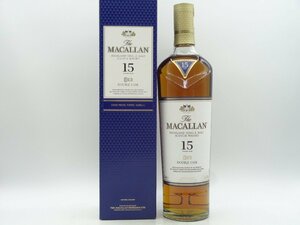 The MACALLAN 15年 ザ マッカラン ダブルカスク ハイランド シングルモルト スコッチ ウイスキー 700ml 43% 箱入 未開封 古酒 P21669