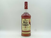 WILD TURKEY 8年 ワイルド ターキー ケンタッキー バーボン ウイスキー 赤 レッドキャップ 1000ml 50,5% 未開封 古酒 X240473_画像1