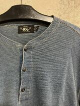 【ほぼ未使用】RRL ダブルアールエル インディゴ 長袖 ジャカードシャツ_画像3