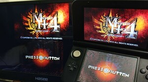 偽トロキャプチャ搭載3DS LLシルバー×ブラック★充電ケーブル・USBケーブル・SDカード・ゲームソフト「モンハン4」付属★ ♪実況者向け♪