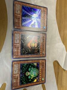 ☆遊戯王 初期 雷魔神サンガ　水魔神スーガ　風魔神ヒューガ　スーパー　準美品