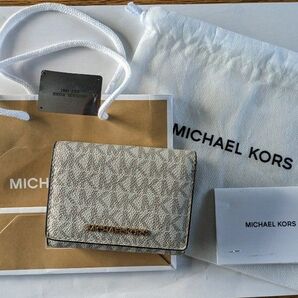 MICHAEL KORS マイケルコース 3つ折 財布 総柄 ガマ口 35T2GTVE2B