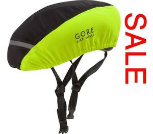 送料無料★GORE社製★ゴア GORE-TEX Universal2.0 防水ヘルメットカバー size:M 54-58 (EUサイズ)　ブラック/ネオンイエロー