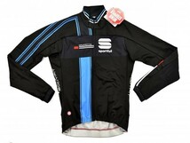 送料無料1★Sportful★スポーツフル Gruppetto Partial Windstopper ジャケット size:L ブラック/シアン_画像1