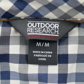 送料無料4★Outdoor Research★アウトドアリサーチ Discovery 半袖シャツ size:M スティールブループレイドの画像3