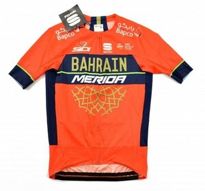 送料無料4★Sportful(スポーツフル) Bahrain-Merida Bodyfit Pro Evo ジャージ size:M レッド 2018モデル