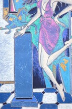 真作 ヤーミン・ヤン 大判ミクストメディア「馬の絵と女性」画寸 42×63cm 中国上海出身 柔らかな線に西洋と東洋、新しさと伝統の融合 8087_画像4