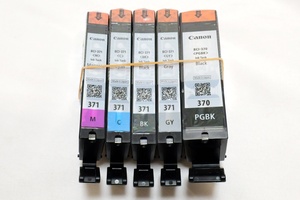 #.. packet correspondence * prompt decision!Canon 370 371 standard capacity 5 color original ink cartridge 