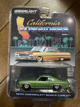 GREENLIGHT 1970 California lowrider CHEVROLET MONTE CARLO シボレー モンテカルロ グリーンライト カリフォルニア ローライダー_画像1