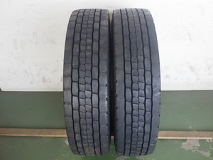 225/80R17.5 123/122L ダンロップ SP680 中古 7分山 2本セット オールシーズンタイヤ 2018年製 L16622