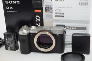 良品★SONY ソニー α7c ILCE-7C シルバー★元箱付・ショット数約9000回