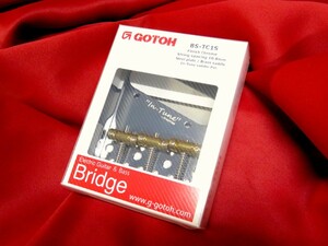 ★新品セール/最安値★GOTOH／BS-TC1S-C ◆国産 高品質 高精度！テレキャスター ３連 ブラス サドル◇サイドウォール カット 弾きやすい！