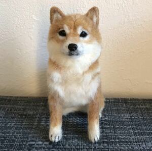 ＊＊saya＊＊ 羊毛フェルト　柴犬　ハンドメイド　犬　お座り　