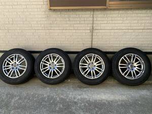 超美品★8分山★YOKOHAMA製 ICE GUARD★ 225/65R17 ★ ウェッツSG〜E■ 17-7J 114.3 ■エクストレイル CX-8 CX-5等■4本set