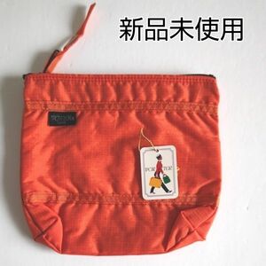 【新品未使用】 PORTER ポーター ポーチ オレンジ 吉田かばん