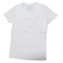 Tシャツ 3枚セット メンズ Vネック ホワイト Ｍサイズ DIESEL ディーゼル SPDM/AALW 3PK/8257/送料無料メール便 箱畳む_画像2