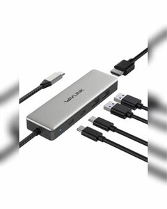 WAVLINK USB-C 10Gbps ドッキングステーション 5in1 4K HDMI マルチポート アダプター 85W