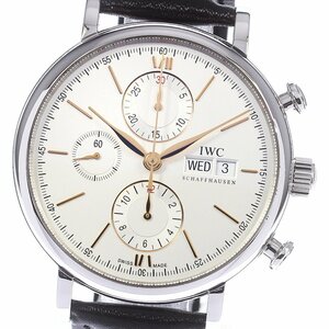 IWC SCHAFFHAUSEN IW391022 ポートフィノ クロノグラフ 自動巻き メンズ 美品 箱・保証書付き_772752